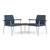 Mystic Metal Frame Reception Chair Set with Connecting Table -  Standard Back - Great for Healthcare