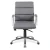 OfficeSource | Merak | Task/Conference Mid Back with Chrome Base in Gray Faux leather - front view