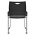 black stacking and ganging chair back view