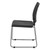 black stacking and ganging chair side view
