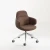 VIVA CLUB CHAIR brown 3-4 front view