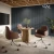 VIVA CLUB CHAIRs brown in example office