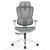 CH-571A-QW-HS Seating Star Gray Executive All Mesh Ergonomic Chair - front