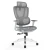 CH-571A-QW-HS Seating Star Gray Executive All Mesh Ergonomic Chair