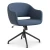 Saron Bucket Lounge Chair in blue with gliders