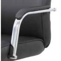 Boss B696C Conference/Managers Chair Padded Chrome Arms