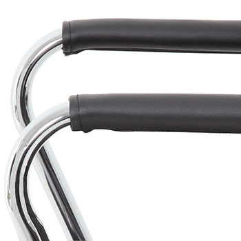 Chrome and padded arms