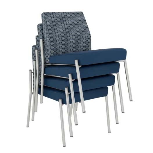Mystic Healthcare Guest Chairs are stackable
