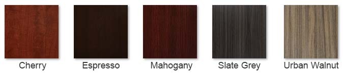 Napa Series Laminate Colors - Cherry, Espresso, Mahogany, Slate Grey, Urban Walnut