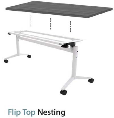 Flip Top Nesting Training Tables-Style 1