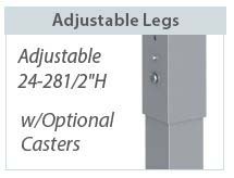 Unite Adjustable Height Training Table Leg Base