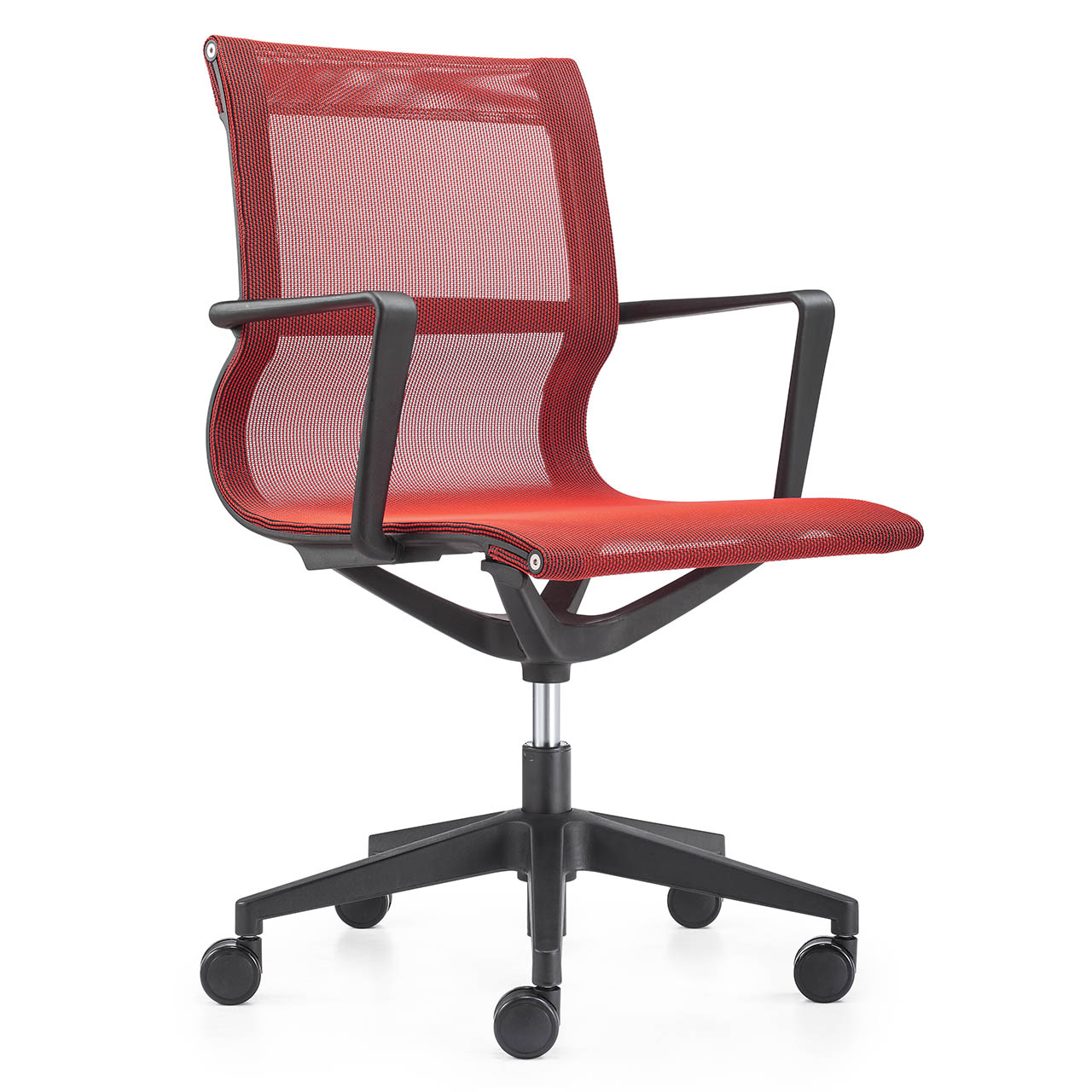 Kinetic Black Frame Task/Conference Chair - Designer Spider Mesh Colors - Kinetic Black Frame Task/Conference Chair - Designer Spider Mesh Colors