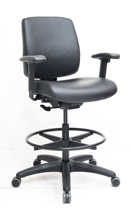 Createch Stools Eurotech Healthcare Stool with Adjustable Arms | Ergonomic Medical Stool