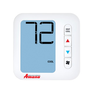Amana PTAC Thermostat, PHWT-A200. Straight View Amana PTAC Thermostat, PHWT-A200. Straight View