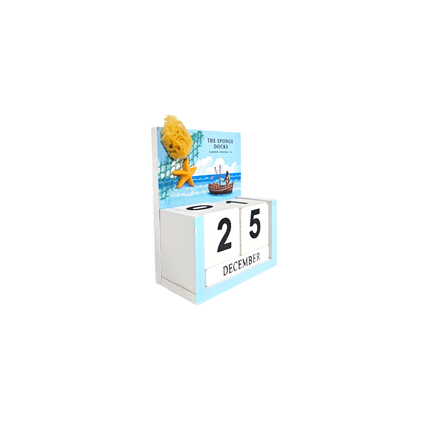 Sponge Docks Wooden Calendar