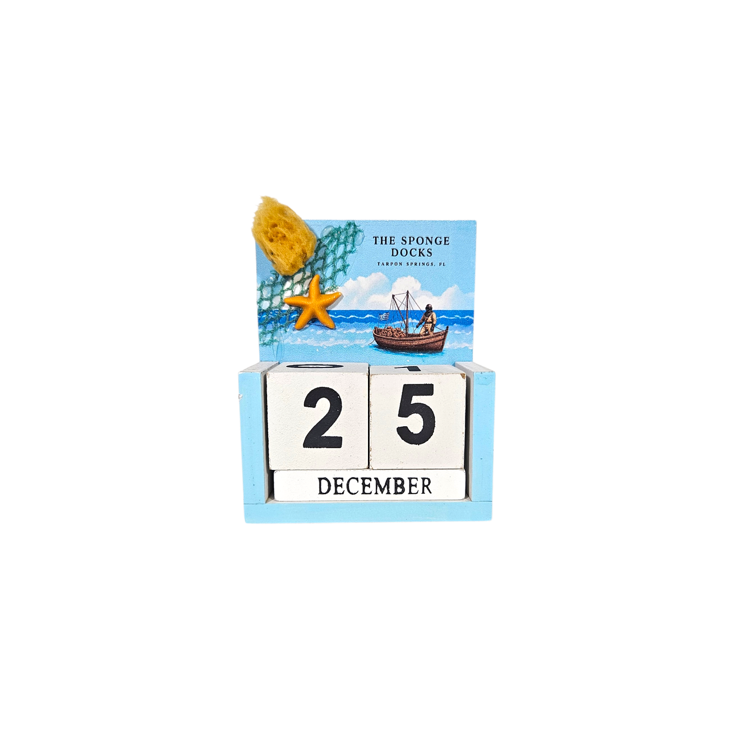 Sponge Docks Wooden Calendar
