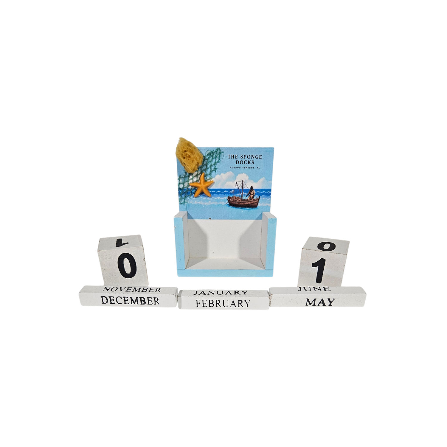 Sponge Docks Wooden Calendar