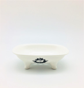 Vintage Ceramic Tub Soap Holder