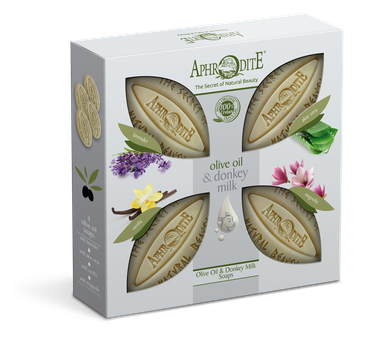 Olive Oil & Donkey Milk Soaps 4 Pack