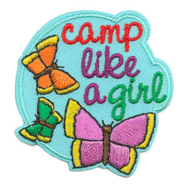 S-3698 Camp Like A Girl Patch