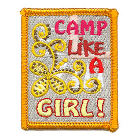 S-3705 Camp Like A Girl Patch