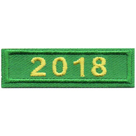 S-4891 2018 Green Year Bar Patch