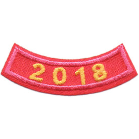 S-4898 2018 Pink Year Rocker Patch