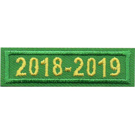 S-5050 2018-2019 Green Year Bar Patch