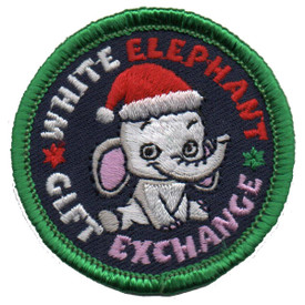 S-5807 White Elephant Gift Patch