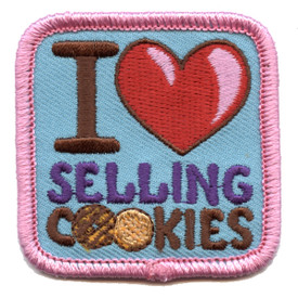 S-5836 I Love Selling Cookies Patch