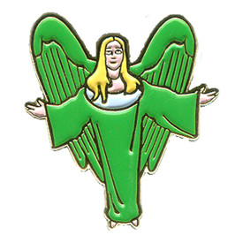 P-0115 Green Angel (Arms Out) Pin