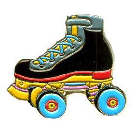 P-0262 Roller Skate (Black) Pin