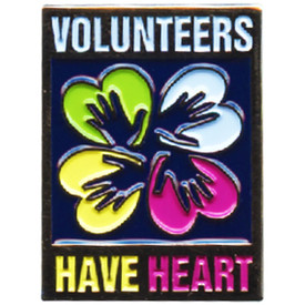 P-0301 Volunteers Have Heart Pin