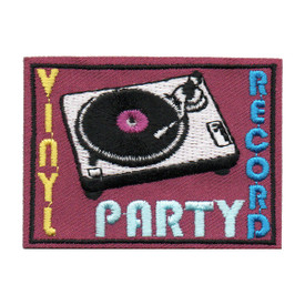 S-6494	Vinyl Record Party Patch