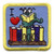 S-0100 I Love Books- Book Worm Patch