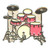 P-0186 Drum Set Pin