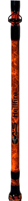 A&S 7'6" Big Game Baitcast Glow Rod - Hellfire