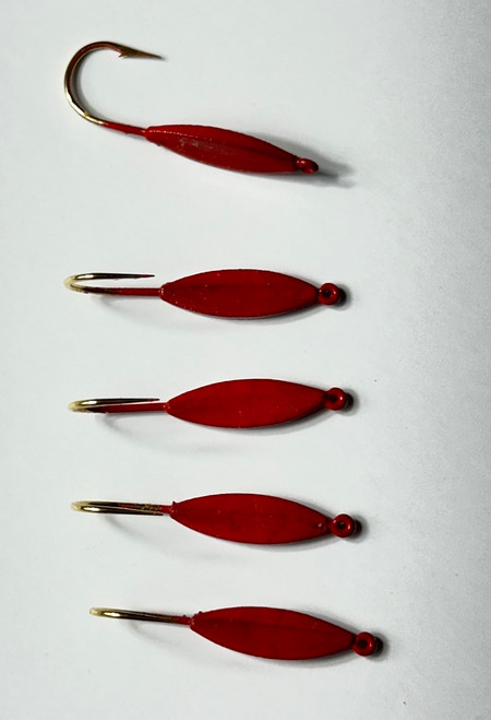 A&S Crappie Spoons 5 Count Red
