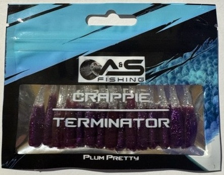 A&S Crappie Terminator 15 Count Plum Pretty