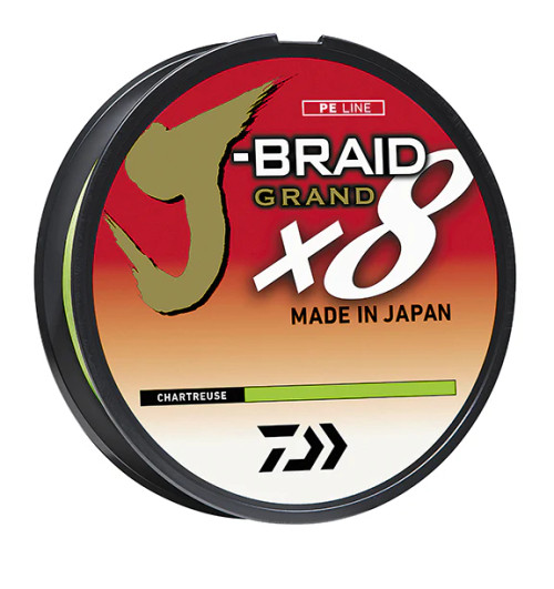 Daiwa J-Braid Grand x8 40lb 300yd Chartreuse