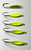 A&S Crappie Spoons 5 Count Fluorescent Yellow
