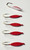 A&S Crappie Spoons 5 Count White/Red