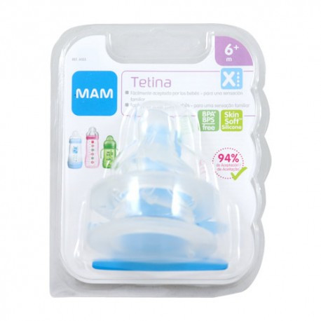 Mam tetina x para líquidos espeSOS +6 m 2 UDS