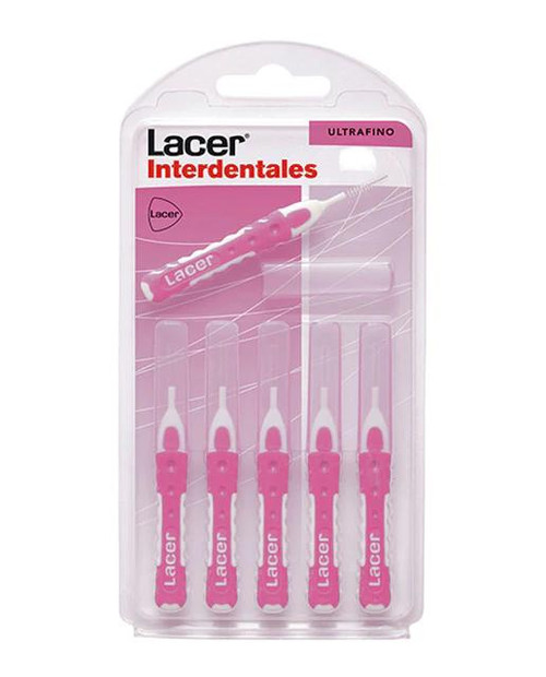 6 cepillos interdentales recto ultrafino lacer