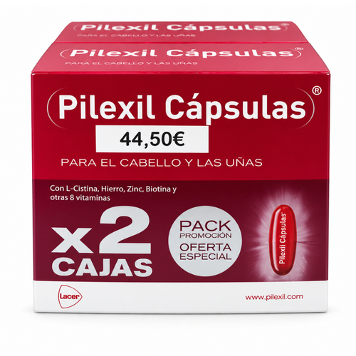 Pilexil complemento nutricional para cabello 2 cajas x100 =200 cápsulas