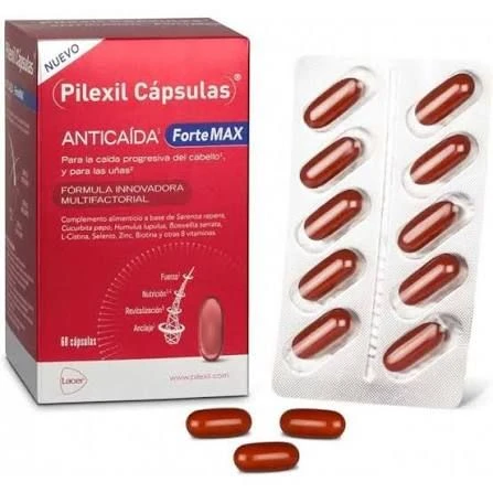 PILEXIL CAPSULAS ANTICAIDA FORTEMAX 60 CAPSULAS