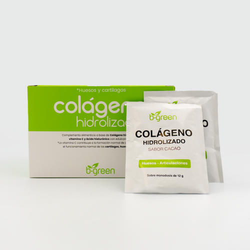 Colágeno hidrolizado sabor cacao. 30 sobres