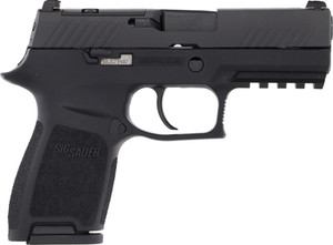 Sig P320 9mm 3.9" Siglite - Striker Or (2)15rd Black Steel