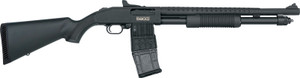 Mossberg 590m Mag-fed 12ga - 18.5" 10rd Ghost Ring Bld/syn<