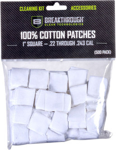 Breakthrough Cleaning Patches - 1" Square .22-.243 200 Pk
